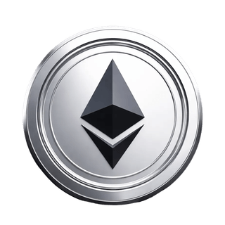 ETH Ethereum coin graphic element floating